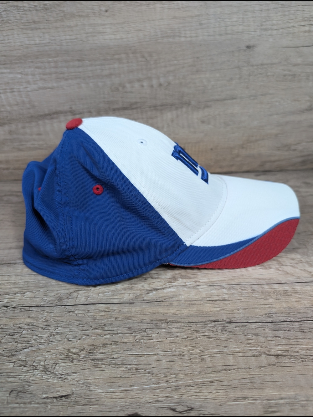 New York Giants Hat Cap Fitted S/M Red White Blue Reebok On Field NFL Football - Picture 6 of 9